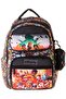 حقيبة ظهر مدرسية سوداء مطبوعة للأولاد من Kids Five Sections - L5424 - 2