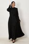 Belted Satin Crepe Dress 46679