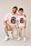Father Son Combination Sold as a Single Item 100% Cotton Oversize T-Shirt Father's Day Gift