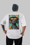 For Dog Lovers 33 White Oversize T-Shirt with Dog Print on the Back 100% Cotton Unisex Dog Lover Premium Design - 2