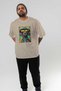 For Dog Lovers 33 Front Dog Print Beige Oversize T-Shirt 100% Cotton Unisex Dog Lover Premium Design - 7