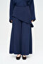 Women's Asymmetrical Waist Detailed Solid Color Wide Leg Pants