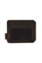 Men's Wallet Card Holder Genuine Leather Wallet Money Clip Double-Sided Use Gift |   Coffee Khaki Axis Reverse - 3