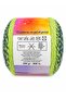 Rainbow Story Ebruli Summer Pareo Shawl Cotton Yarn 200 Grams 800 Yards Green Blue Melange - 3