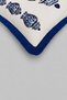 Chinese Porcelain Patterned Tasseled Babyface Woven Decorative Throw Pillow Cover - 3