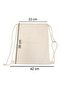 Collection 35X40 cm Unisex Raw Fabric Drawstring Backpack and Shoe Bag. We Can Make Any Design and Print You Want. - 4