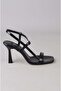 Seç 8569 Strappy Heel Shoes (Heel Height: 9 cm) Black