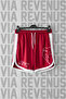 Ufc Printed Special Jersey Training Shorts with Piping Detail