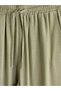 Vizyon New Season Elastic Waist Linen Blend Women's Trousers - 7