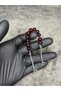 Zaza Red Shimmering Glass Beads Natural Stone Prayer Beads