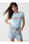 Text Printed 100% Cotton Women's T-Shirt