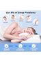 Memory Foam Cervical Pillow, 2 in 1 Ergonomic Orthopedic Neck Pillow for Neck and Shoulder Pain Relief, Side Sleeper Pillow for Side Back Stomach (Grey) - 4