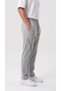 Men's Gray Color Baggy Ribbed Wide Leg Comfortable Fit Sweatpants - 3