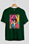 For Dog Lovers 59 Front Dog Printed Green Oversize T-Shirt 100% Cotton Unisex Dog Lover Premium Design
