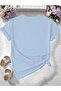 Women's Dice Card Printed Crew Neck T-Shirt Oversize Casual Boyfirend - 2