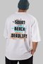 Squat Bench Deadlift 4 Oversize Back Printed White T-Shirt 100% Cotton Streetwear Premium Comfortable Fit - 6