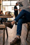 3-Piece Gray Melange Men's Bamboo Seamless Flexible Anatomical Heel Invisible Sneaker Booties Socks - Premium - 3