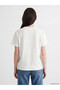 Lcw Comfort White Lemon Printed 100% Cotton Women's T-Shirt - 4