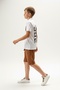 Boy's 2-Piece Shorts Set Polo Collar Short Sleeve Buttoned T-Shirt - Elastic Waist Tie - 3
