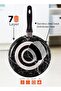 4 Piece Cook Marble Fry Pan Set 7-Layer Granite Coating Non-Stick Surface with Bakelite Handle 18-20-24-28 Marble Black - 5