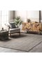 Jute Grey Rectangular Carpet Ultra Soft Area Carpets For Bed Room Living Room And Dining Room Anti-Slip Floor Carpets Easy To Clean Crafted in Turkey Grey - 6