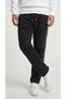 Men's Black Color Baggy Side-Piped Loose-Fit Comfortable Fit Sweatpants - 3