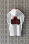 Bull Boxing Front and Back Printed Zero Sleeve Hooded 100% Cotton Sports Tshirt
