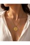 Archhazel Jewelry Armor Prayer Necklace – Gold Color Steel Necklace - 3