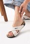 Women's Thin Sole Comfortable Soft Padded Cross Daily Mother's Women's Slippers Comfortable All Day Long - 2