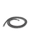 Black Color Steel Necklace 6mm - Black - 3