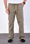 Men's Baggy Fit Linen Fabric Elastic Waist Comfortable Cut Pants