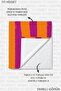 Striped Ciao Bella Written Fuchsia Orange Beach Towel - Vibrant Colorful Quick-Drying Microfiber Towel - 8