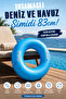Adult Sea and Pool Ring with Handle Inflatable Beach Ring with Double Handle 83 cm