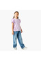Crew Neck Short Sleeves T-shirt with Ruffle Detail - 2