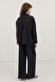 Black Wide-Leg Pants Shirt Set - 5