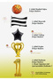 Basketball Themed Fan Party Set - Basketball Balloon - Trophy Balloon - Black and White Flag Balloon 1 Year Old - 2