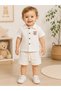 Boys' Nyc Embroidered Short Sleeve Shirt and Shorts 2-Piece Set - 3