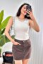 Collar Stone Embellished Sleeveless Stylish White Undershirt Blouse - 2