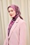 وشاح مونار لورا بلون البرقوق 90x90 - 2