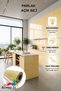 Glossy Light Beige Adhesive Kitchen -Cabinet and Furniture Covering Film