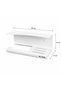 Premium Shelved Toilet Paper Holder with Adhesive and Screw Mounting for Stainless Steel, No Drilling Required, White - BTH-006 - 3