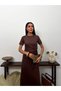 Beli Tie Detail Short Sleeve Midi Dress - 2
