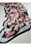 Rose Pattern Elegant Voile Silk Shawl Hijab Shoulder Shawl and Scarf - 6