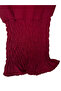 Burgundy Smocked Ruffle Knee-Length Dress - 5