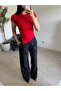 Navy Blue Palazzo Denim Pants - 2