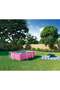 2.2m x 1.5m x 0.6m Pink Rectangular Metal Frame Above Ground Pool – Ages 6+ - 7