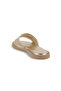 Vera Gold Genuine Leather Women's Slippers - 4