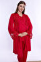 Cotton Maternity Pajama and Dressing Gown Set Effortt - Cherry - 7