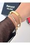 Steel Strap Minimal Case Guaranteed Waterproof Women's Wristwatch + Bracelet Gift - 8