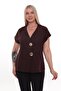 V-Neck Buttoned Detailed Vest
